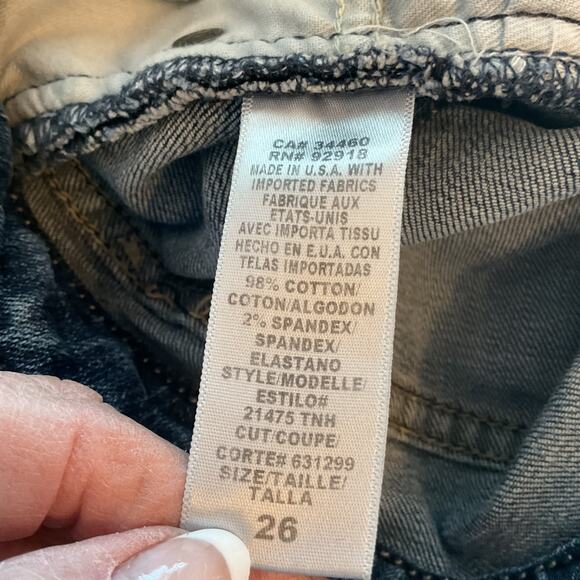 Juicy Couture Mid Rise Flare Embellished design Back Pockets 26 - Picture 8 of 10